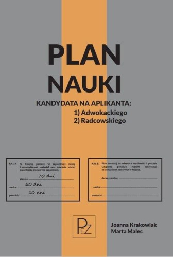 Plan nauki kandydata na aplikanta...