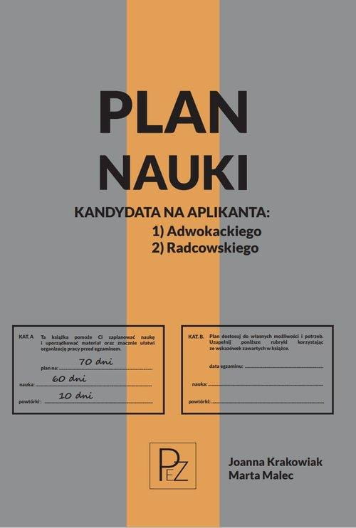 Plan nauki kandydata na aplikanta...