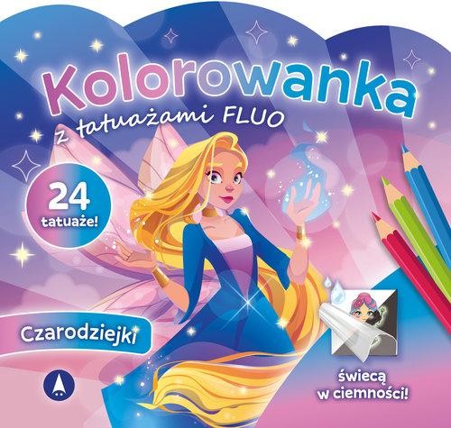 Kolorowanka z tatuażami FLUO Czarodziejki