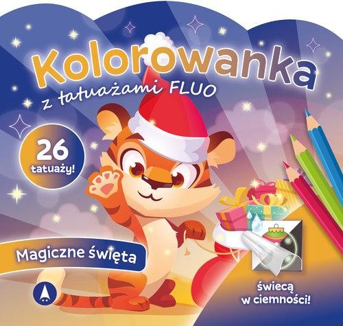 Kolorowanka z tatuażami FLUO Magiczne święta