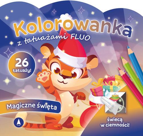 Kolorowanka z tatuażami FLUO Magiczne święta