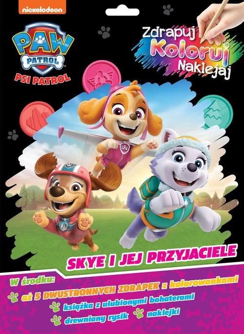 Psi Patrol Zdrapuj, koloruj, naklejaj 2 Skye i...