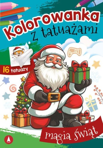 Kolorowanka z tatuażami Magia świąt