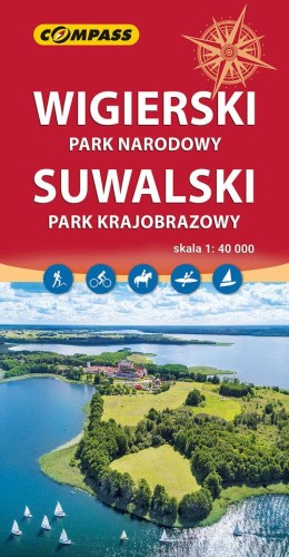 Mapa Wigierski Park Narodowy, Suwalski Park...
