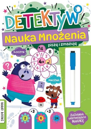Piszę i zmazuję detektyw nauka mnożenia
