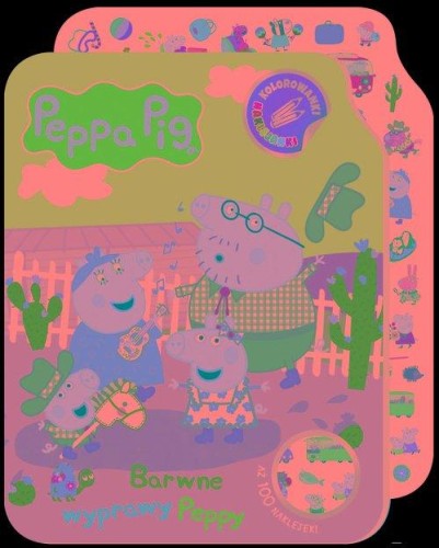 Peppa Pig. Kolorowanki - naklejanki cz. 2...