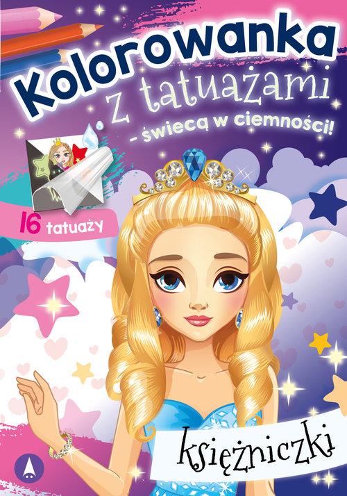 Kolorowanka z tatuażami świecą w ciemności Kotki