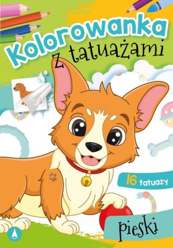 Kolorowanka z tatuażami Pieski, Wydawnictwo Skrzat