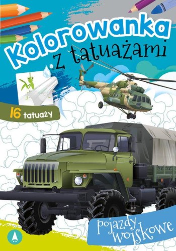 Kolorowanka z tatuażami Pojazdy wojskowe