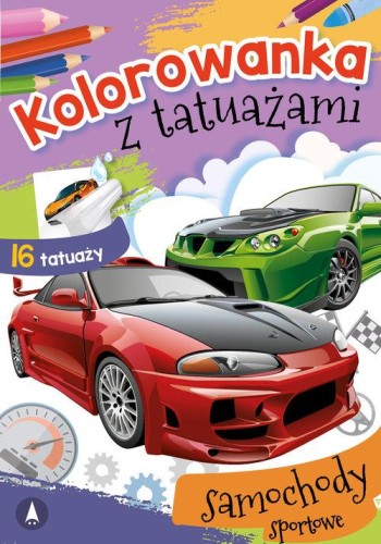 Kolorowanka z tatuażami Samochody sportowe