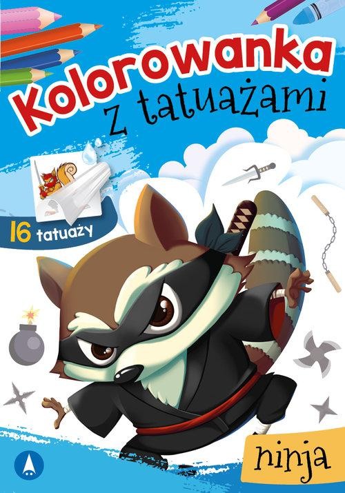 Kolorowanka z tatuażami Ninja, Wydawnictwo Skrzat
