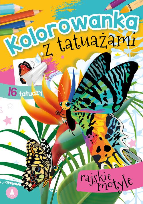 Kolorowanka z tatuażami Rajskie motyle
