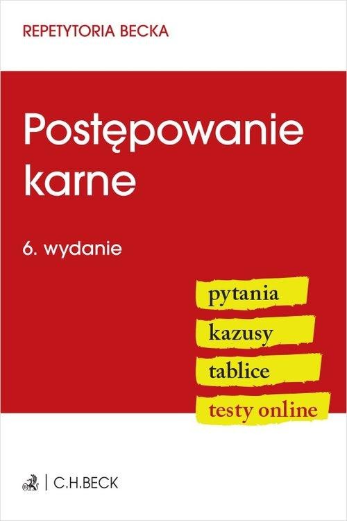 Postępowanie karne. Pytania. Kazusy. Tablice....