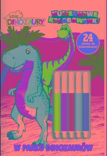 Lubię Dinozaury. Numerkowe kolorowanki cz. 4 W...