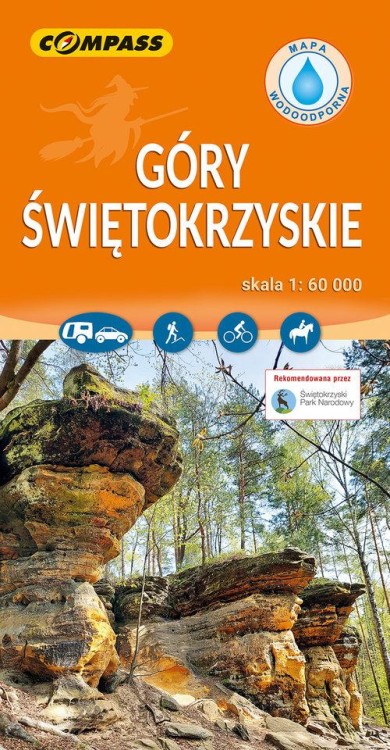 Góry Świętokrzyskie - mapa laminowana  1:60 000
