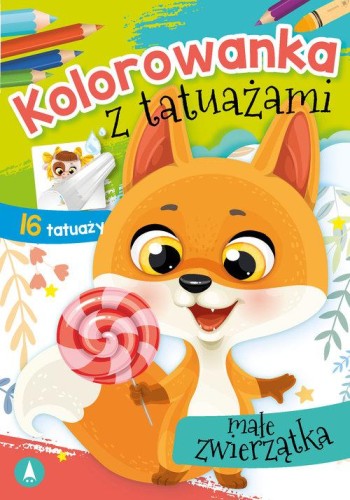 Kolorowanka z tatuażami Małe zwierzątka
