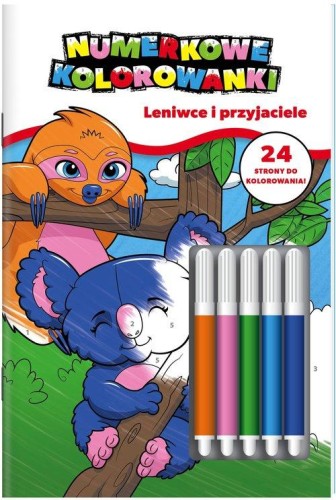 Koala. Numerkowe kolorowanki. Leniwce i...