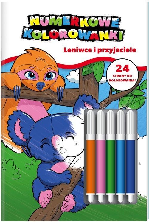 Koala. Numerkowe kolorowanki. Leniwce i...
