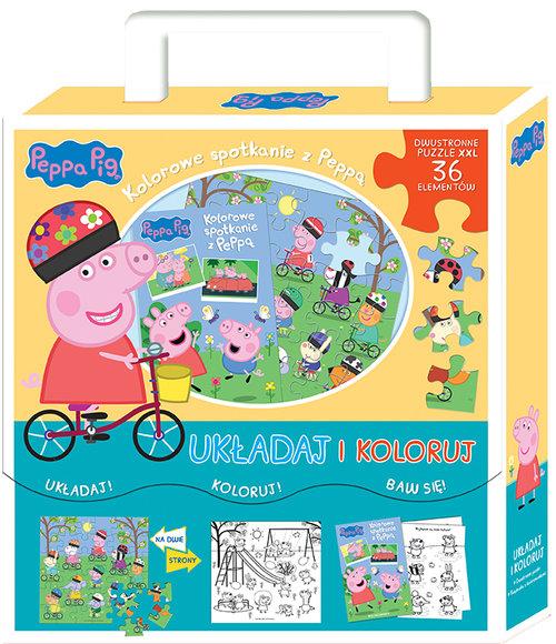 Peppa Pig Układaj i koloruj Kolorowe spotkanie...