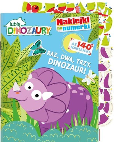 Lubię Dinozaury Naklejki na numerki Raz, dwa,...