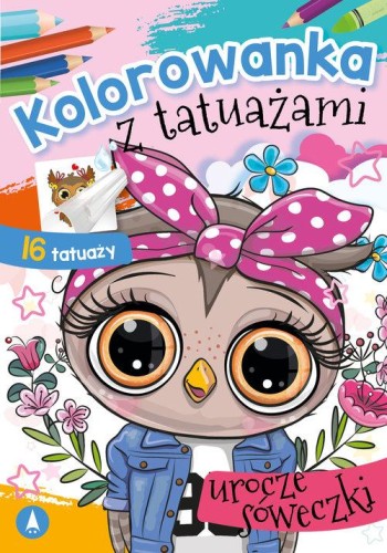 Kolorowanka z tatuażami Urocze sóweczki