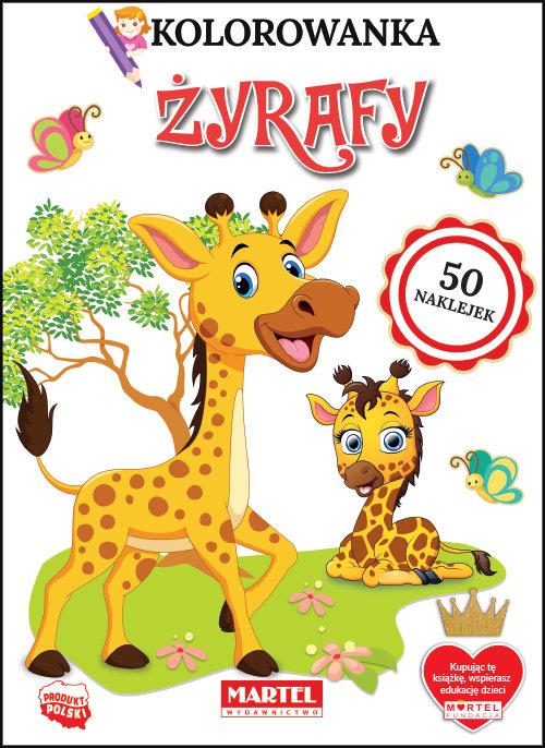 Kolorowanka Żyrafy z naklejkami
