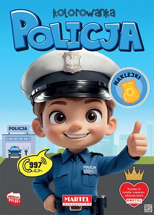 Kolorowanka Policja z naklejkami, Niemirska Agata