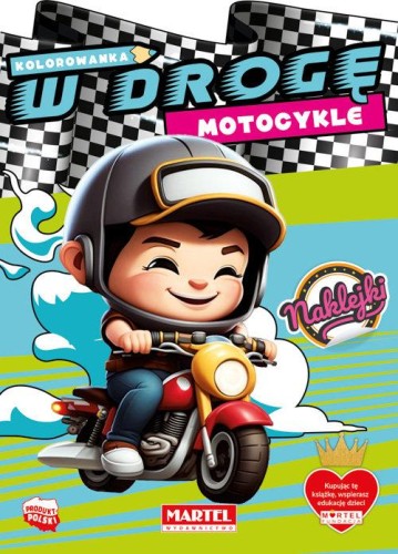 Kolorowanka W drogę. Motocykle z naklejkami