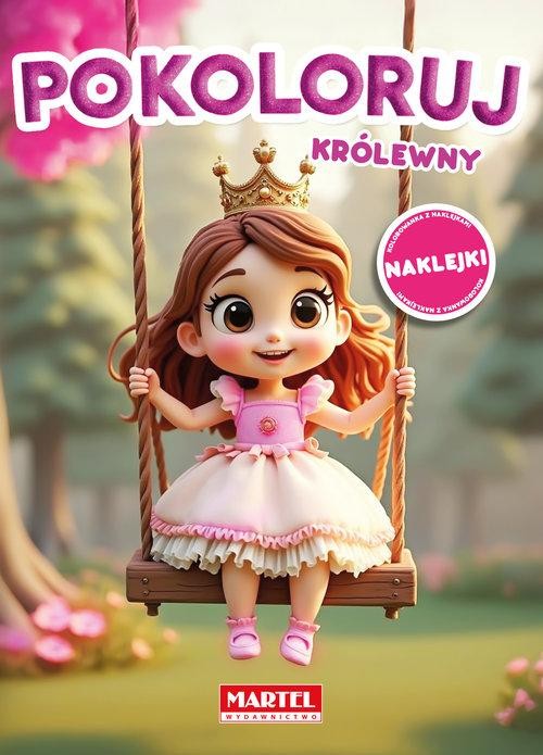 Kolorowanka Pokoloruj królewny z naklejkami