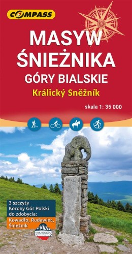 Masyw Śnieżnika Góry Bialskie mapa turystyczna...