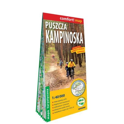Puszcza Kampinoska laminowana mapa turystyczna...