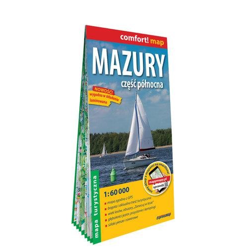 Mazury Część północna laminowana mapa...
